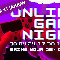 Online-Game-Night am 30. April 2024 ab 17:30 Uhr